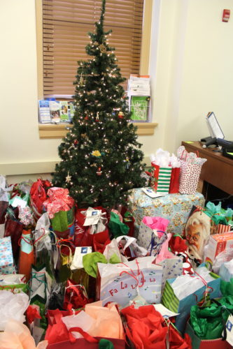 ANNUAL WISH TREE -- West Liberty University helped to make the holidays brighter with contributions to three area organizations through its annual Wish Tree campaign. This year's donations benefit the Children's Home of Wheeling, St. John's Children's Home and Crittenton Services. -- Contributed 